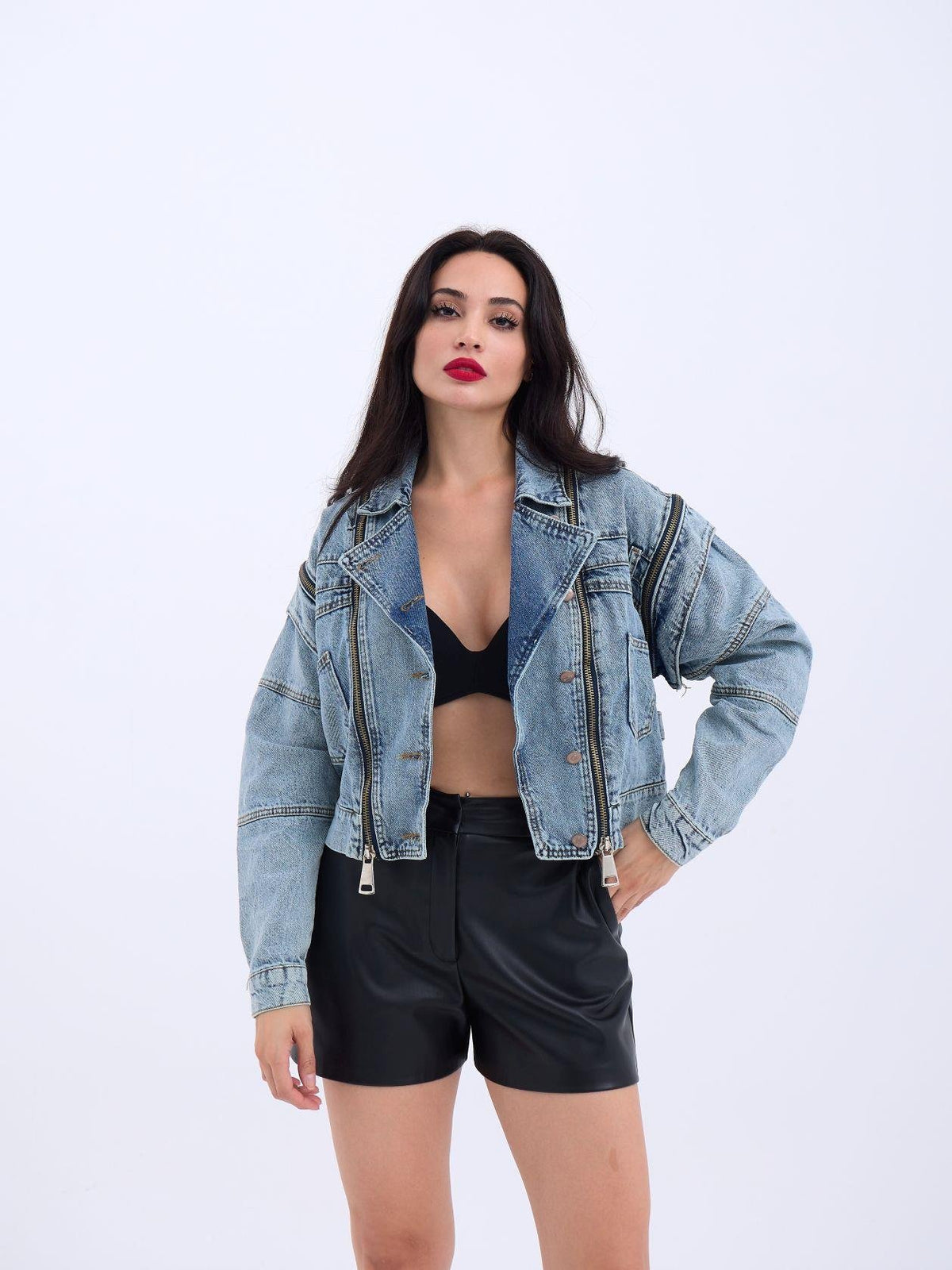 6160 Jeansjacke – Blau
