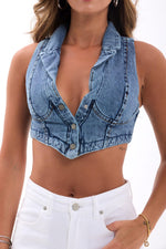 6244 Jeansweste, Blau