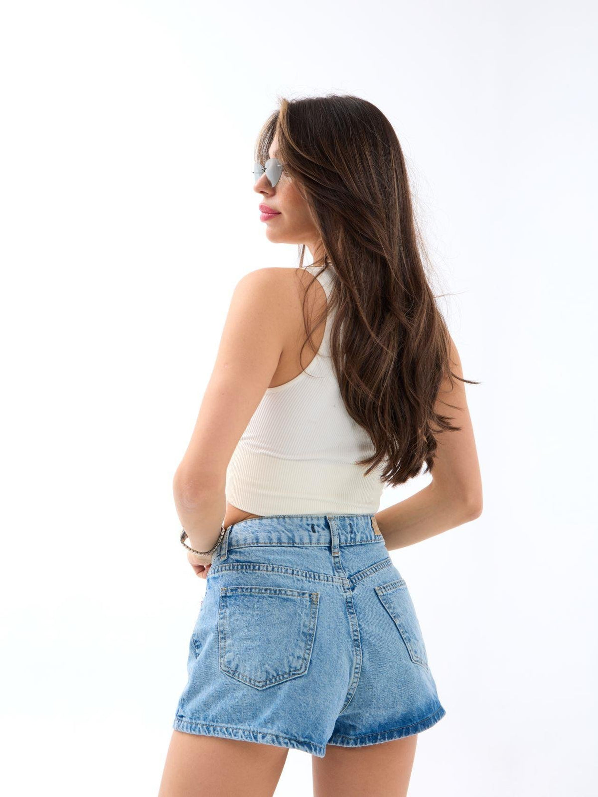 6263 Jeansshorts – Hellblau