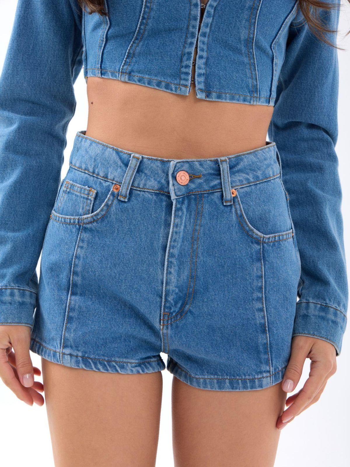 6263 Jeansshorts – Blau