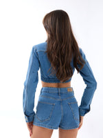 6263 Jeansshorts – Blau