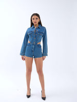 6271 Jeans-Overalls – Blau