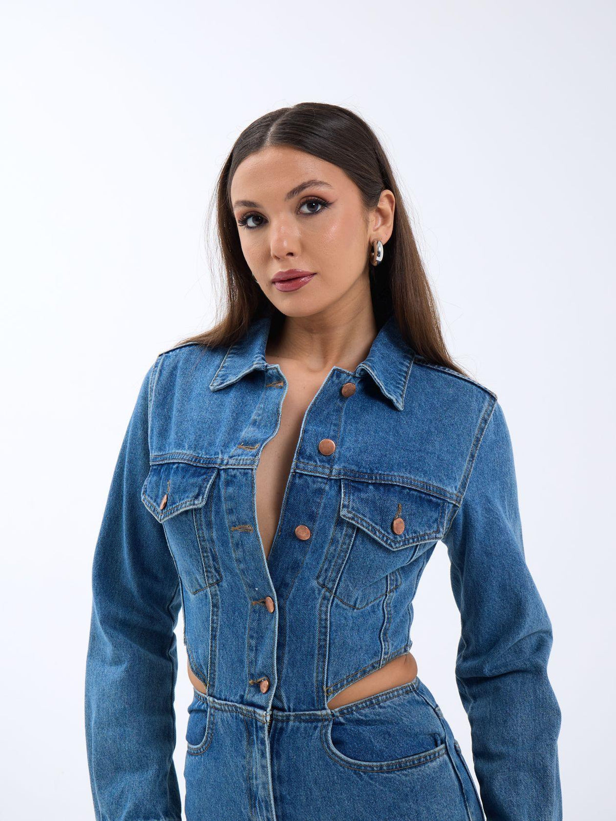 6271 Jeans-Overalls – Blau