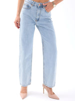 6425 DENIM WIDE LEG-HELLBLAU