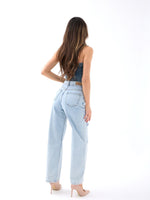 6491 DENIM WIDE LEG-HELLBLAU