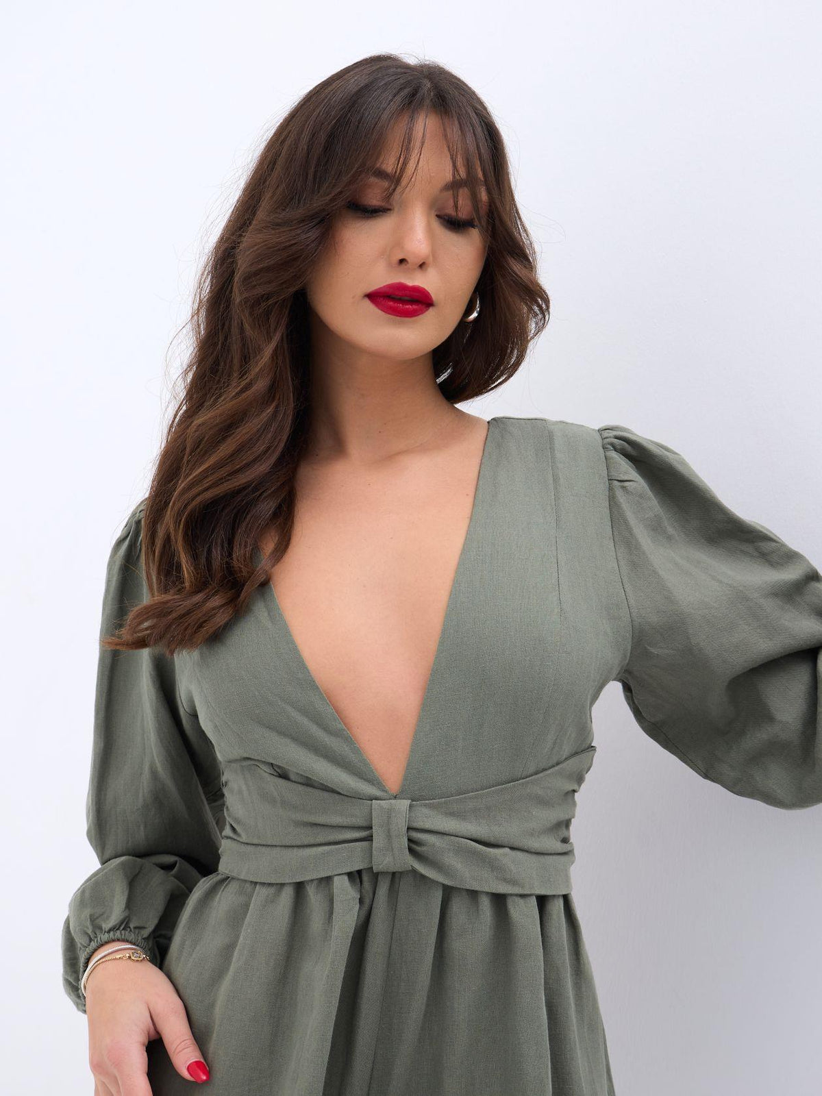 6528 JUMPSUIT-KLEID-KHAKI