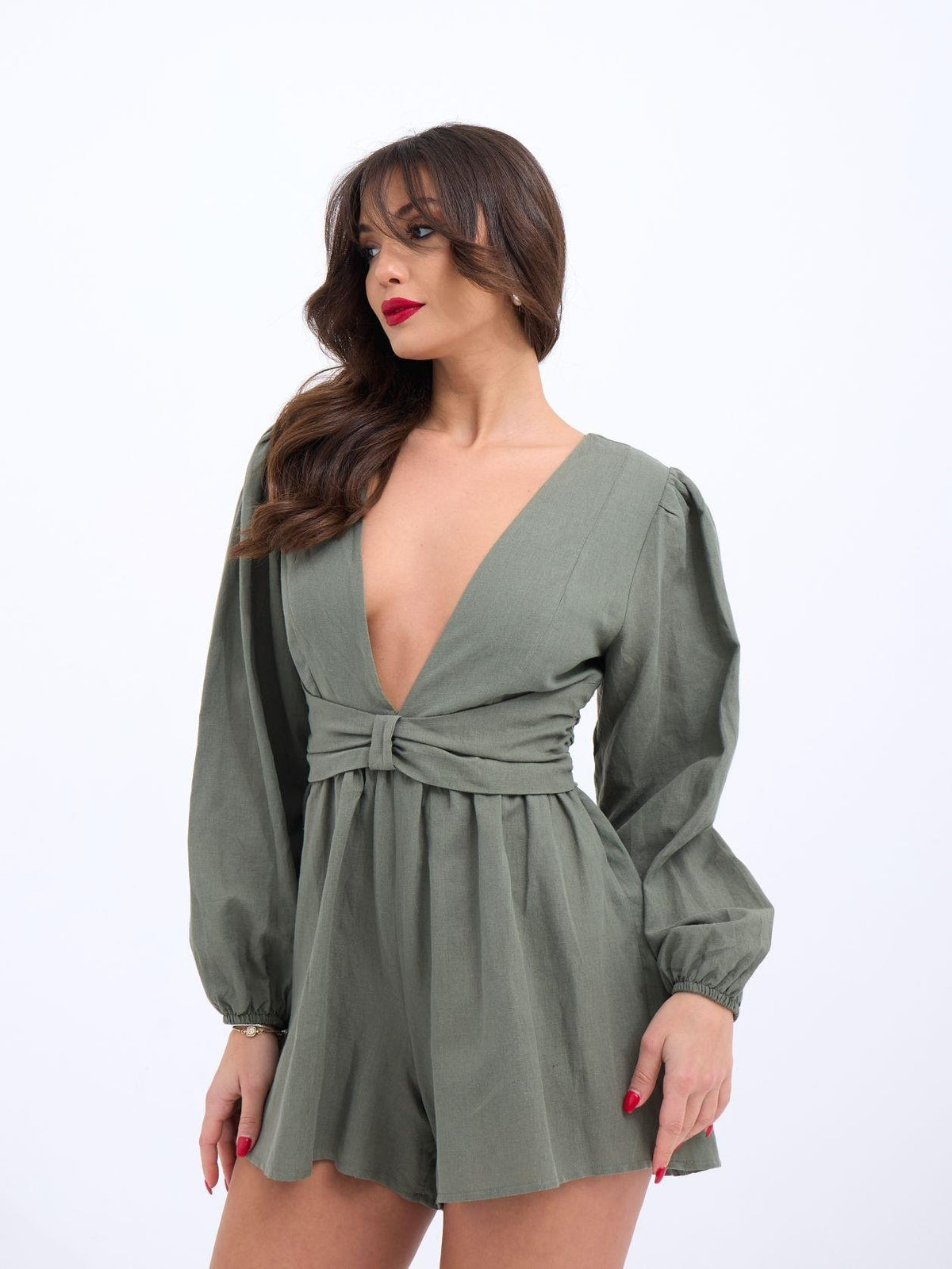 6528 JUMPSUIT-KLEID-KHAKI
