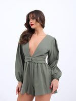 6528 JUMPSUIT-KLEID-KHAKI
