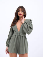 6528 JUMPSUIT-KLEID-KHAKI