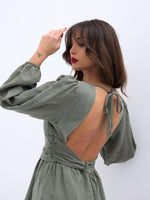 6528 JUMPSUIT-KLEID-KHAKI