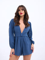 6528 JUMPSUIT-KLEID-INDIGO