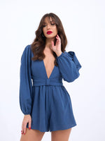 6528 JUMPSUIT-KLEID-INDIGO