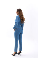 6534 Jeans-Overalls – Blau