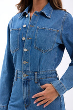6534 Jeans-Overalls – Blau