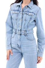 6586 Jeans-Overalls – Blau