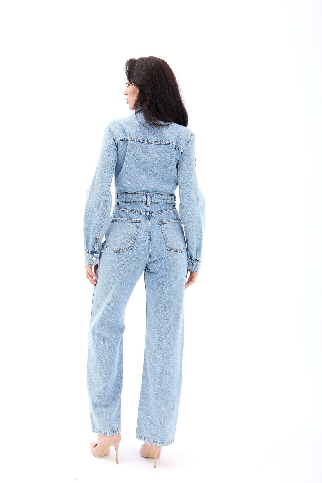 6586 Jeans-Overalls – Blau