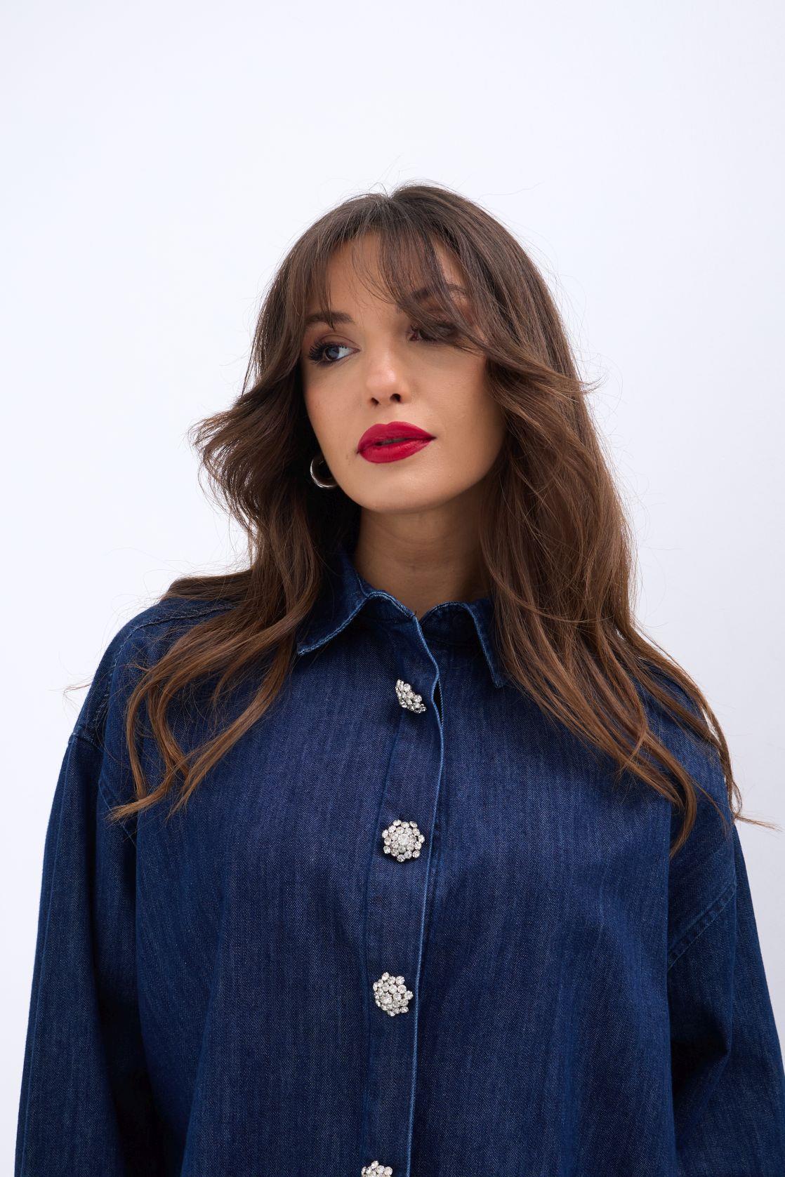 6633 Jeanshemd-Blau