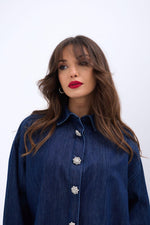 6633 Jeanshemd-Blau