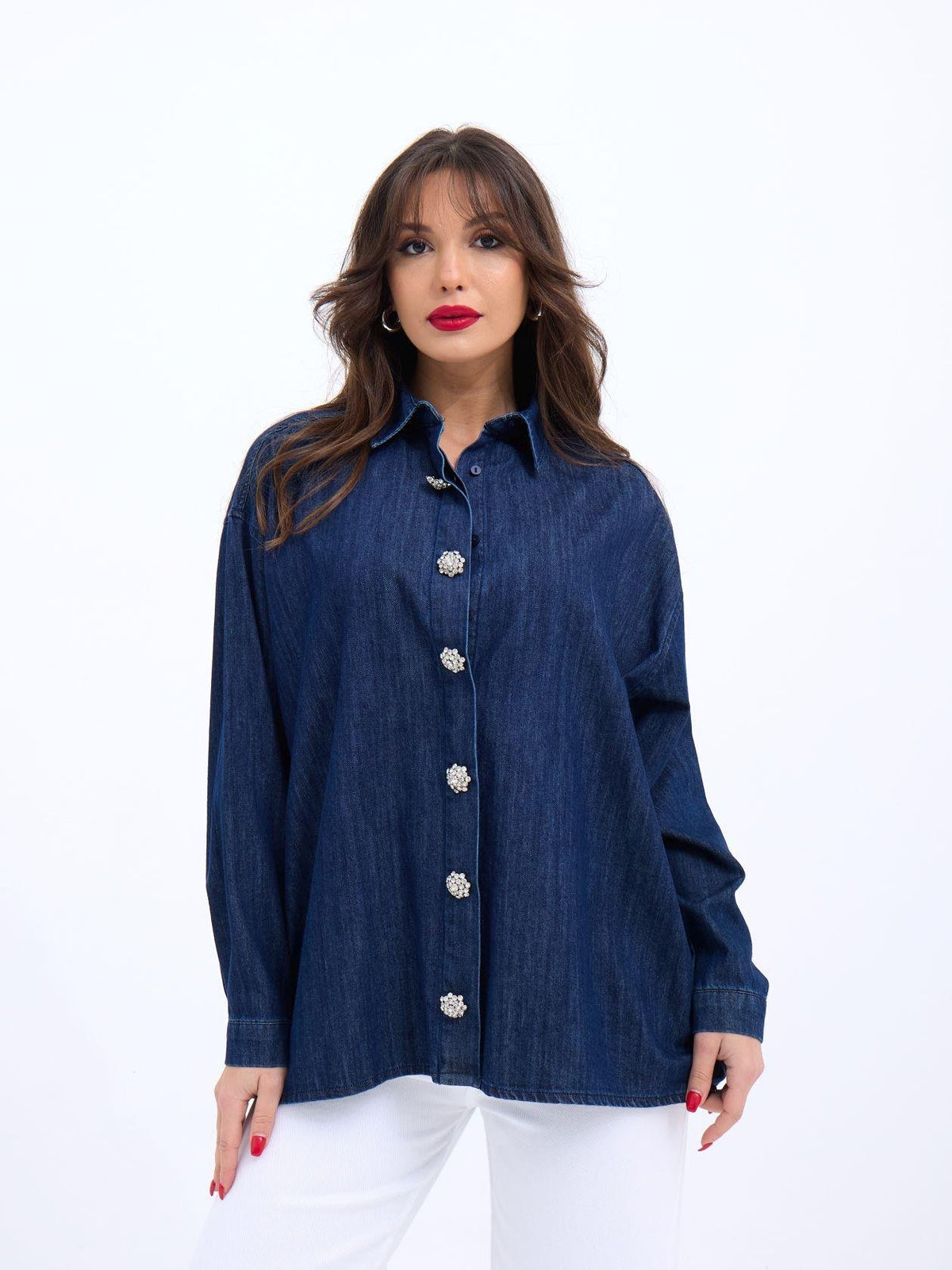 6633 Jeanshemd-Blau