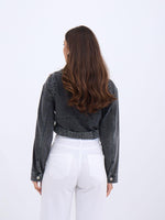 6695 Jeansjacke – Schwarz
