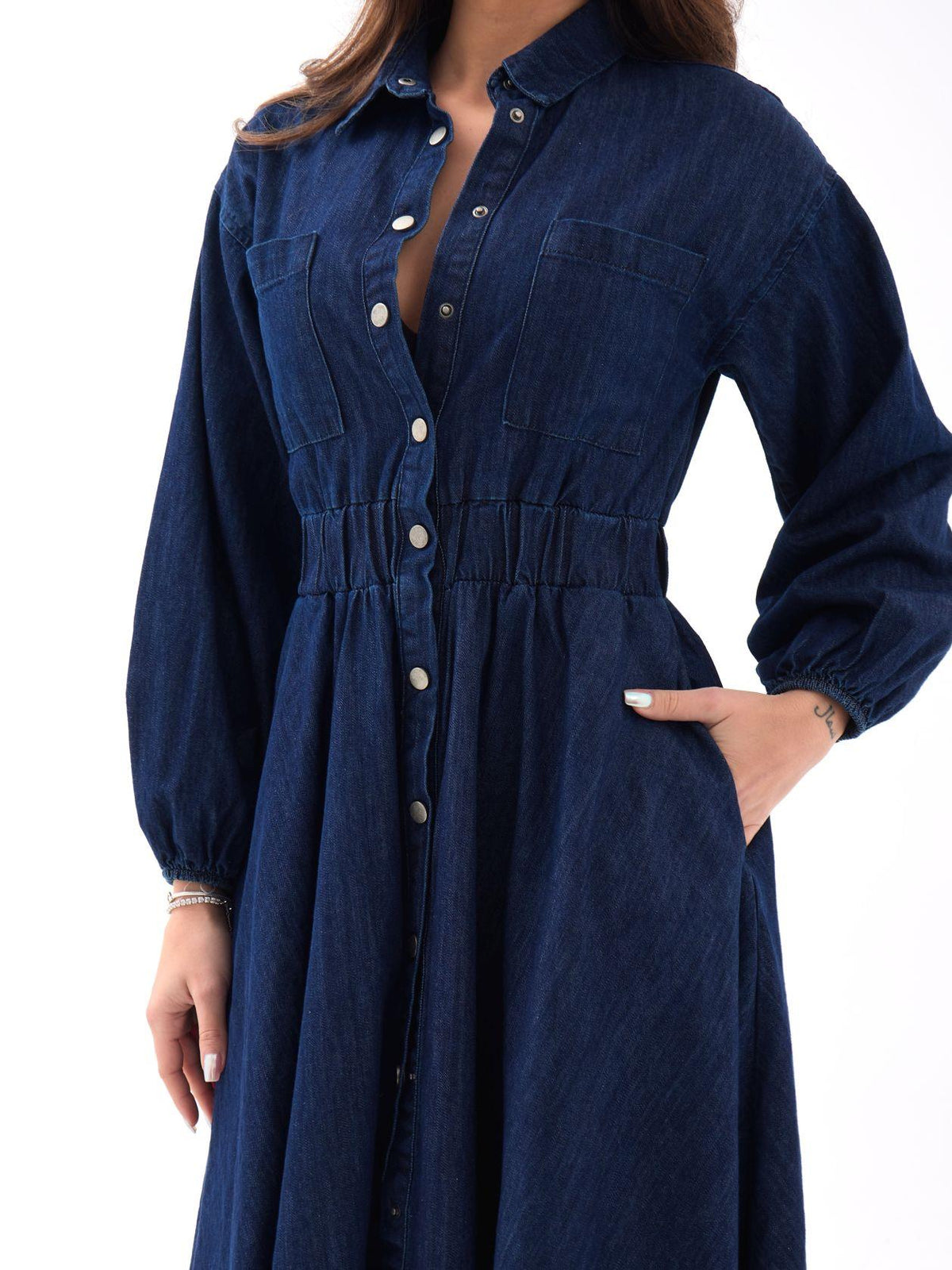 6707 Jeanskleid-Blau