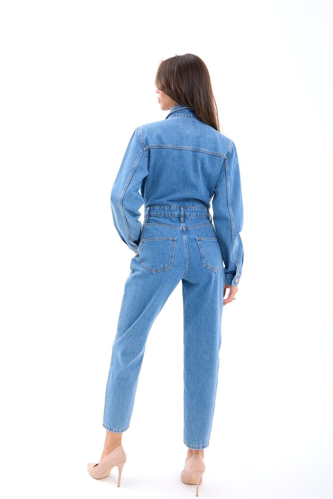 6718 Jeans-Overalls – Blau