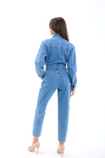 6718 Jeans-Overalls – Blau