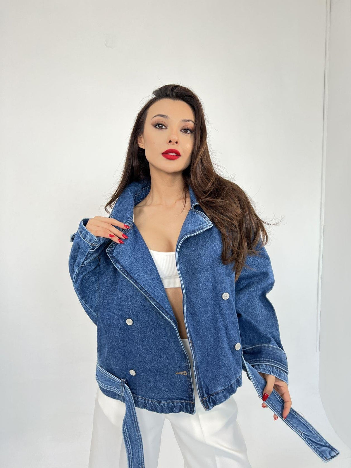 6784 Jeansjacke – Blau
