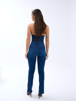 6803 Jeans-Overalls – Blau