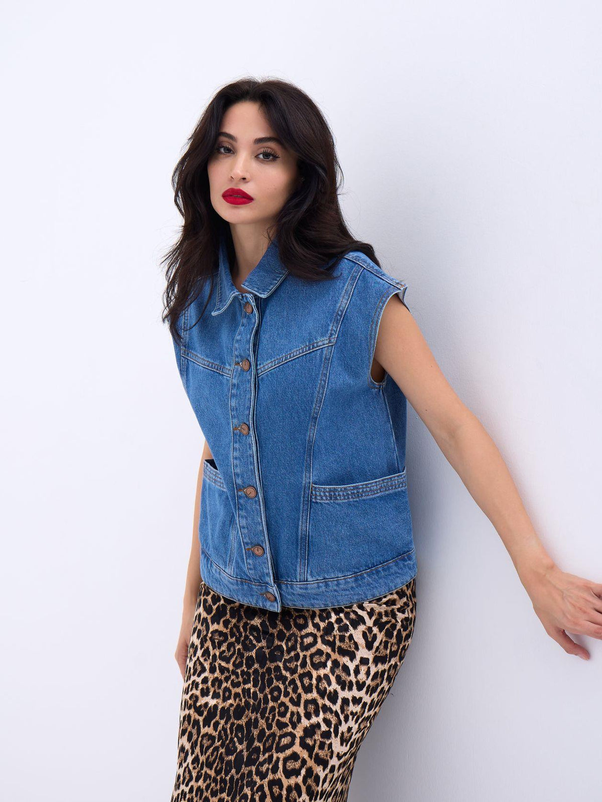 6820 Jeansweste, Blau