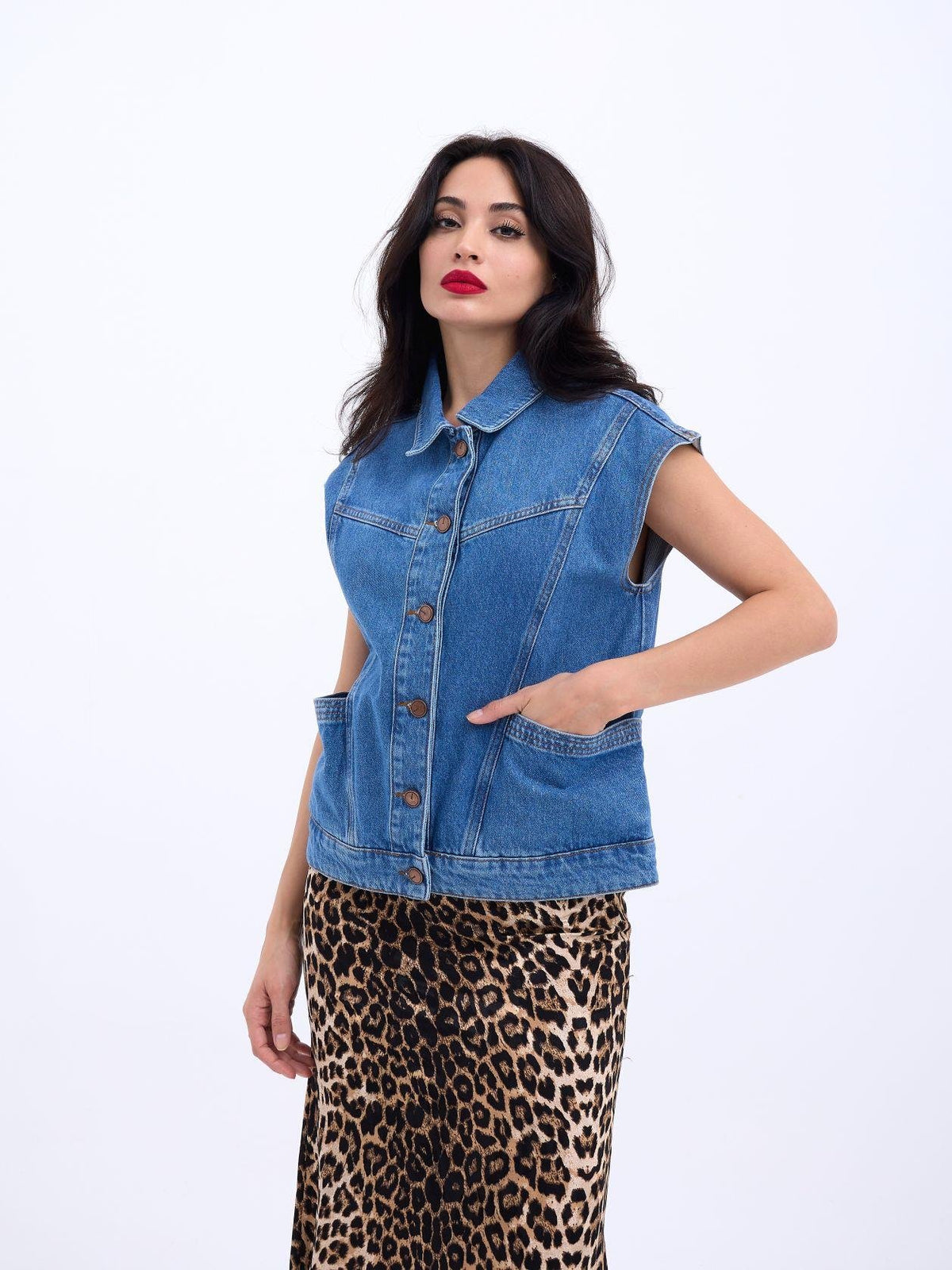 6820 Jeansweste, Blau