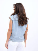 6822 Jeansweste, Hellblau