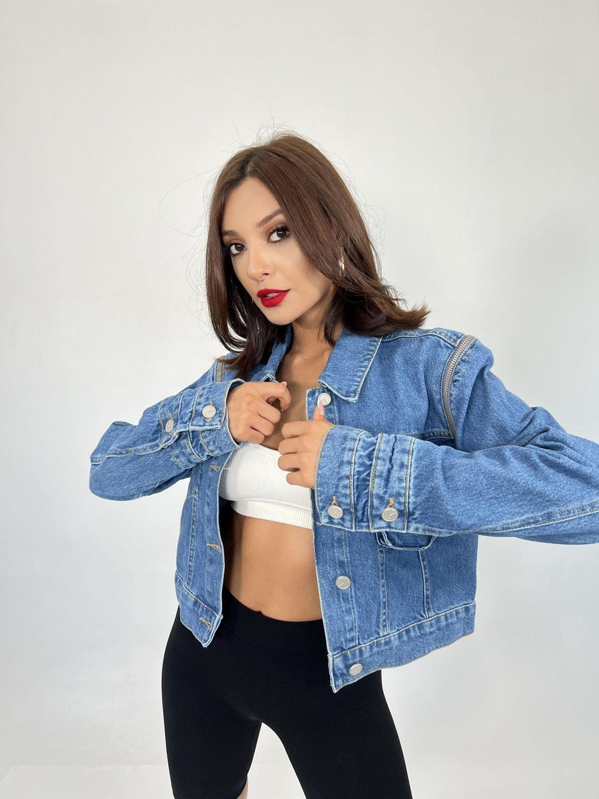 6852 Jeansjacke – Blau