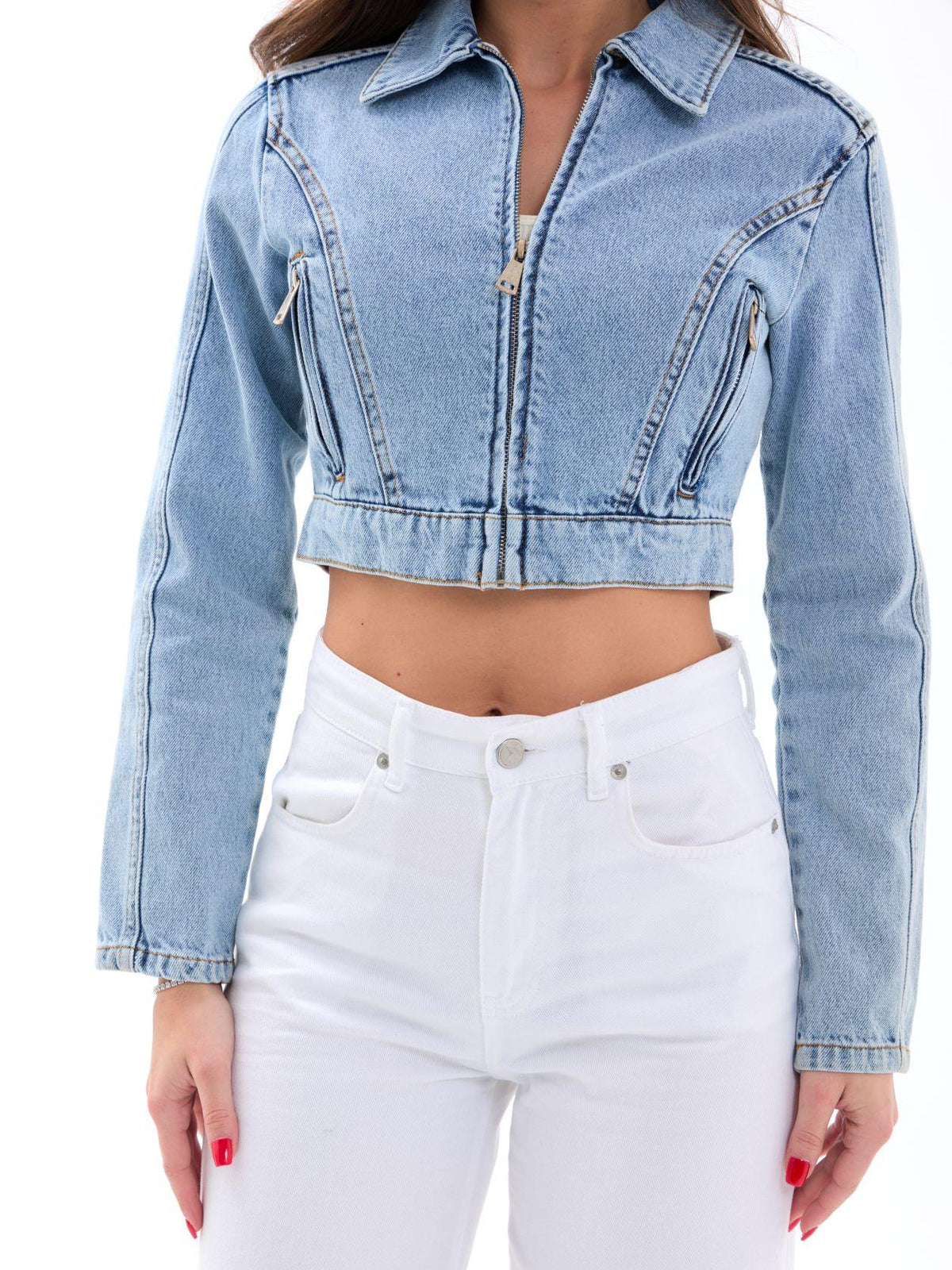 6875 Jeansjacke – Blau