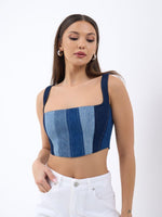 6890 KOT CROP-MAVİ