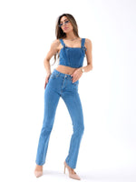 6895 FLARE DENIM-HELLBLAU
