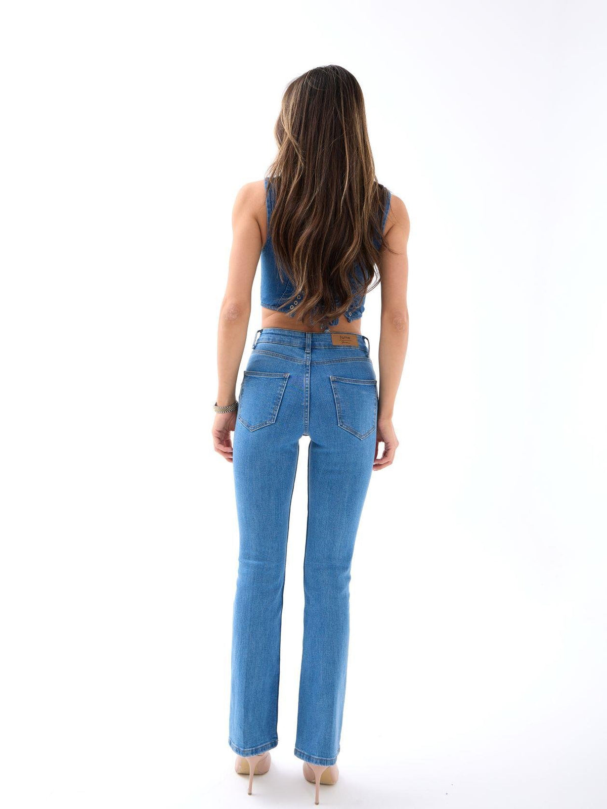 6895 FLARE DENIM-HELLBLAU