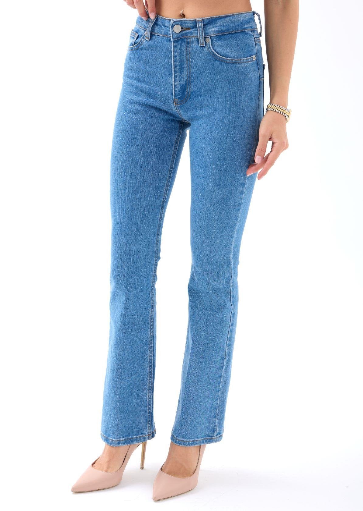6895 FLARE DENIM-HELLBLAU