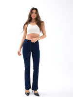 6895 FLARE DENIM-DUNKELBLAU