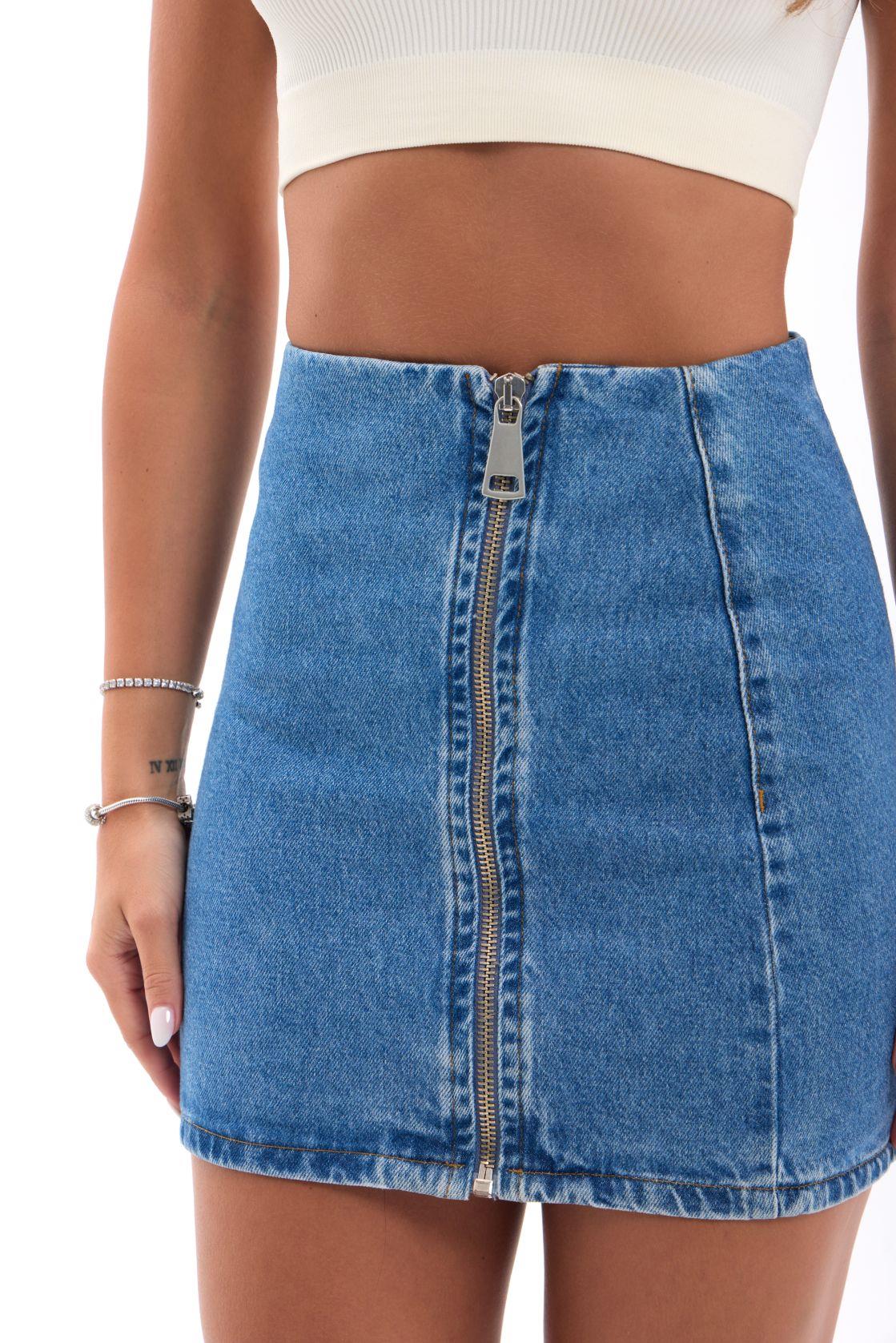 7005 Jeansrock-Blau