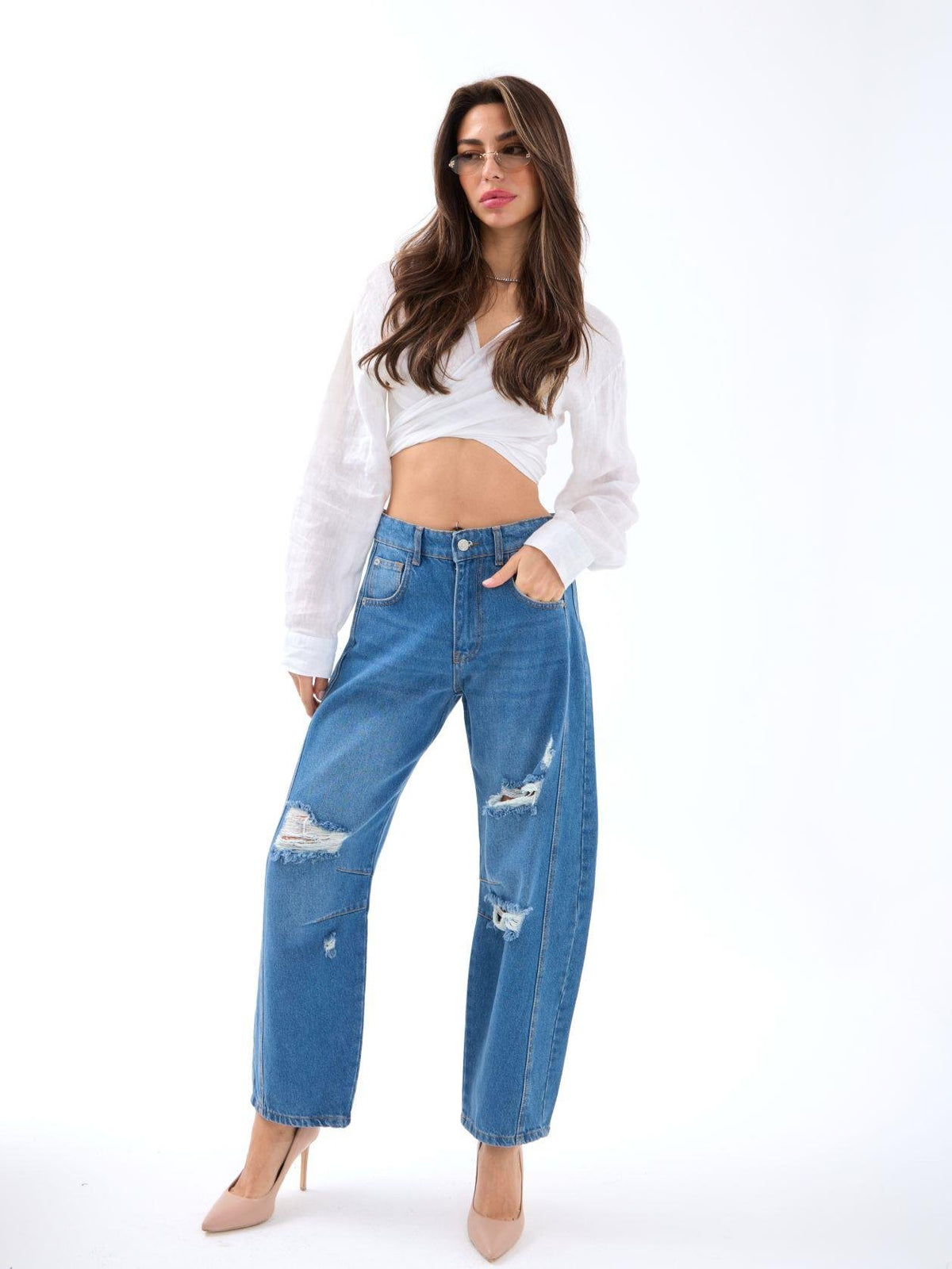 7086 JEANS-BLAU