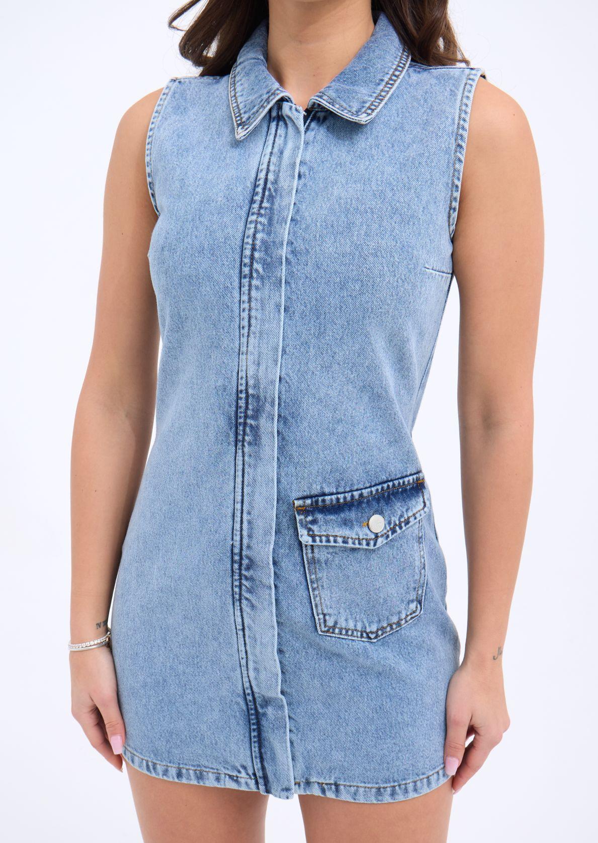 7117 Jeansweste, Blau