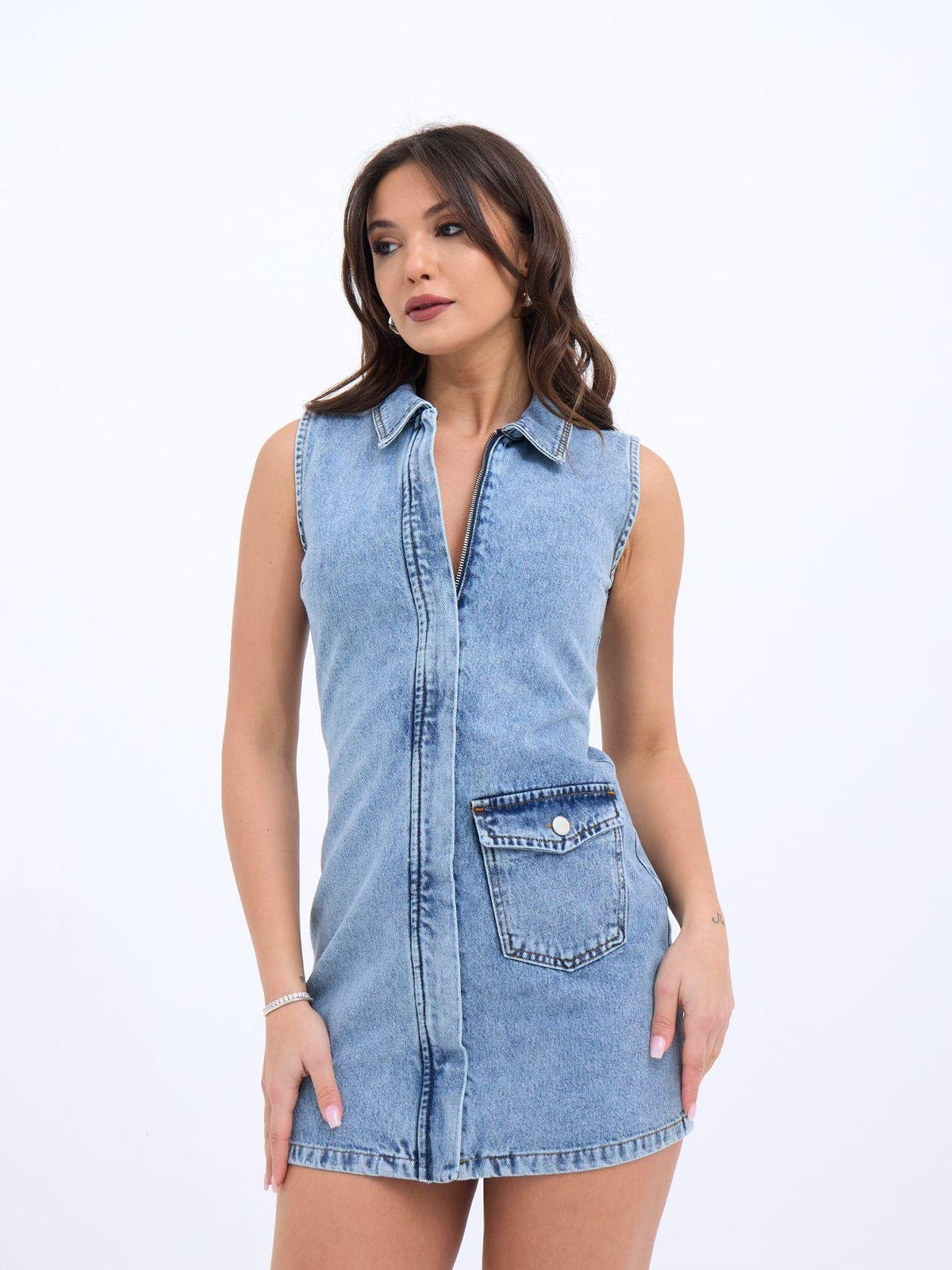 7117 Jeansweste, Blau