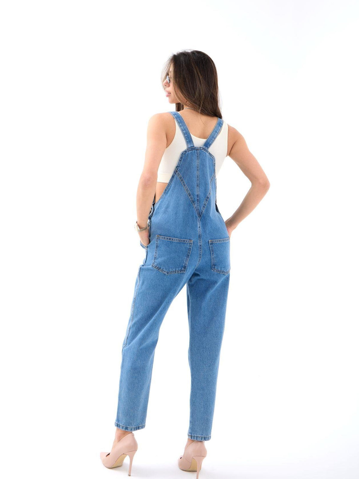7126 Jeans-Overalls – Blau