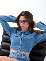 7146 Jeansjacke – Blau
