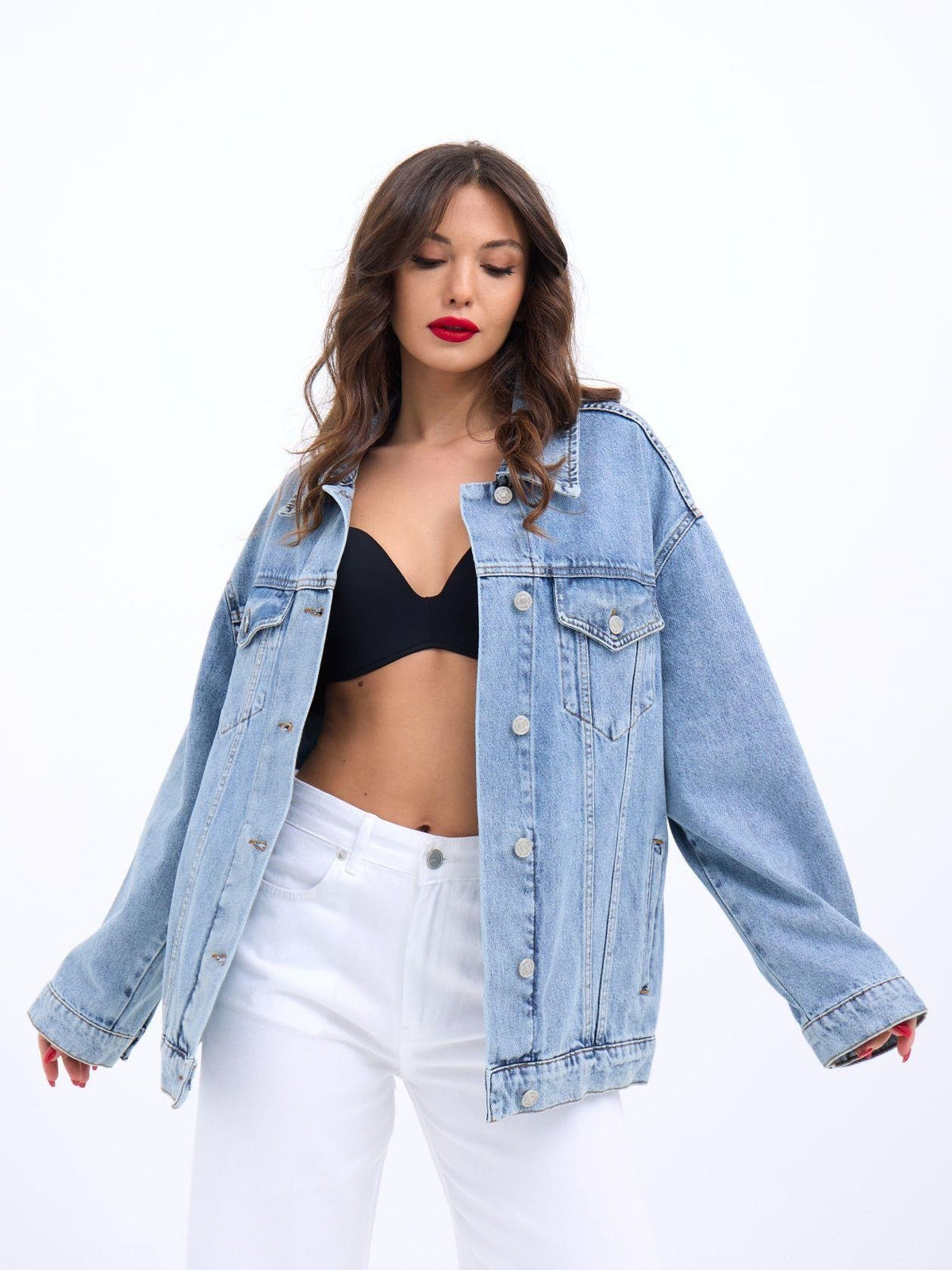 7174 Jeansjacke – Blau