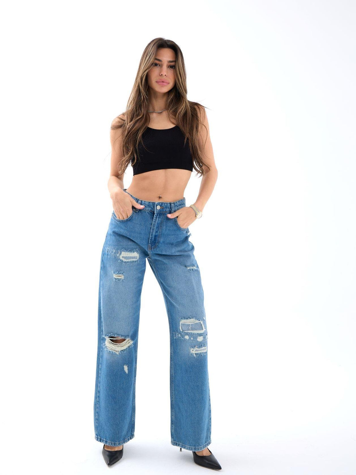 7181 JEANS-BLAU