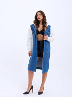 7188 LANGE JEANSJACKE-ECRU