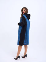 7188 LANGE JEANSJACKE-SCHWARZ