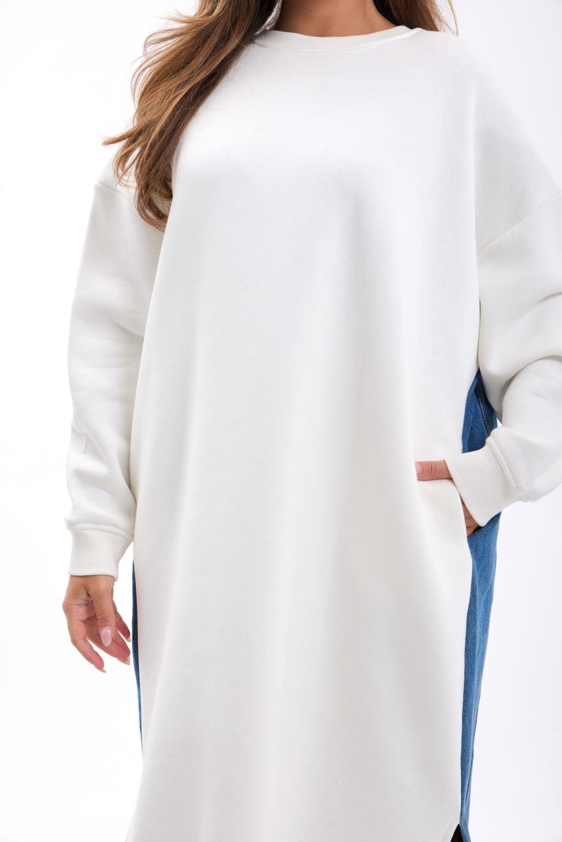 7194 LANGER SWEAT-ECRU